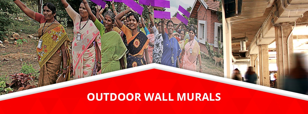 Outdoor wall murals