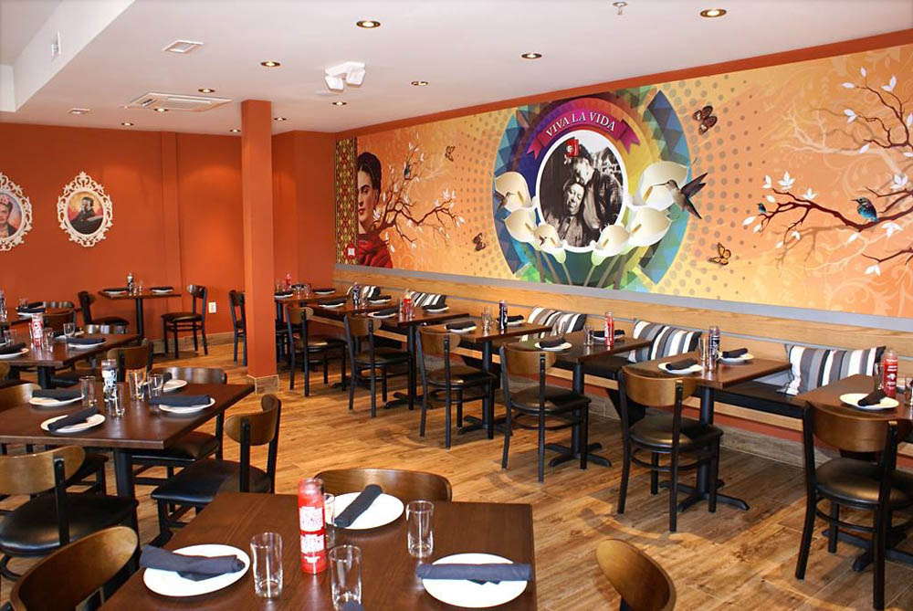 Wall Mural in Restaurant
