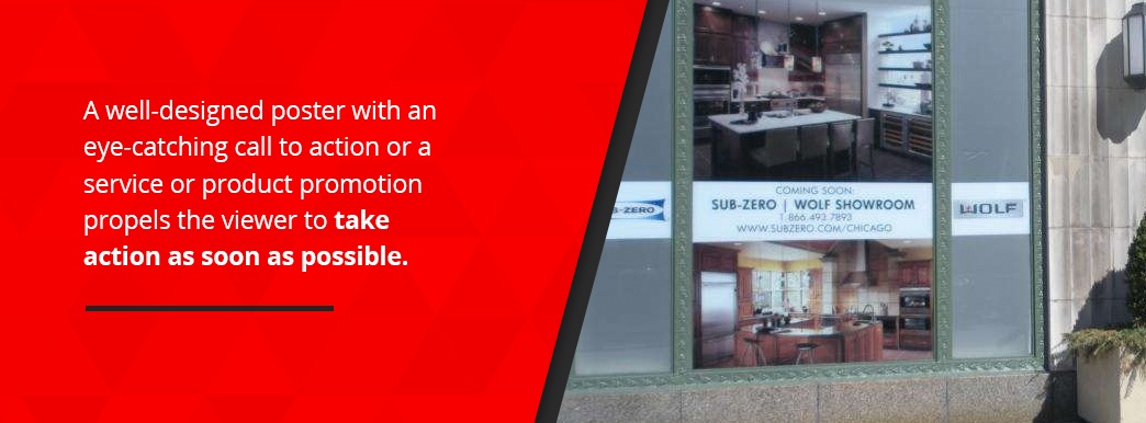 An eye-catching CTA propels the viewer to take action as soon as possible.