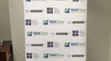 SBAC Now Funding and Meet Advisors retractable banner