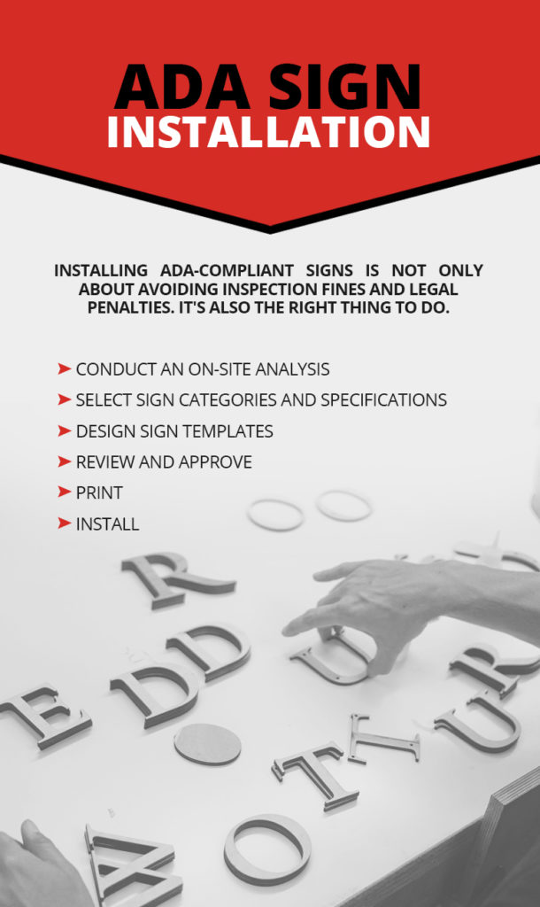 ADA Sign Installaion