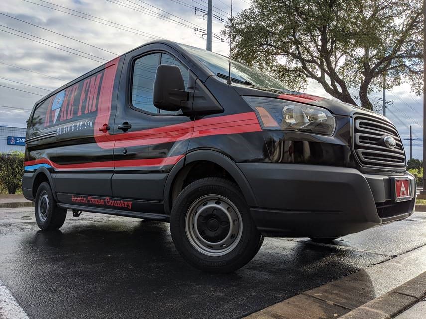 Austin Texas Country radio van wrap