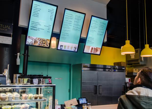 Digital menu signage
