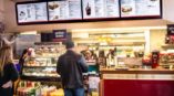 Digital signage for a sandwich shop