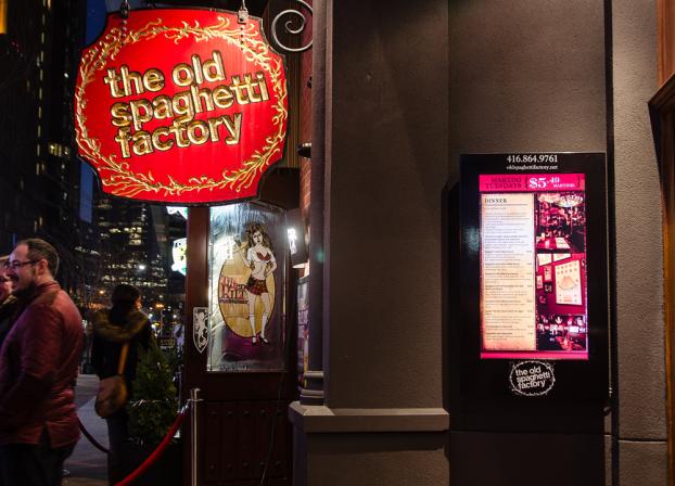 the old spaghetti factory outdoor logo