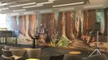 digital signage tree wall mural