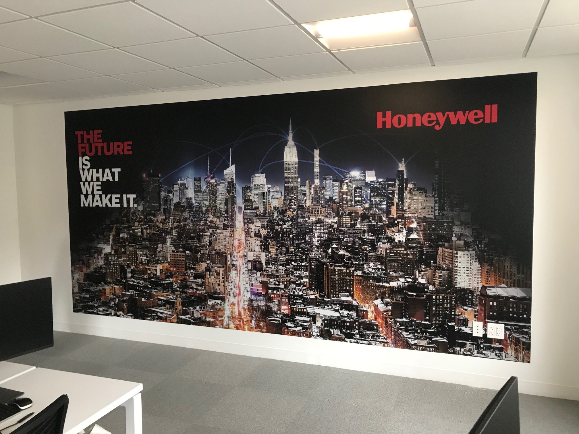 Honeywell wall mural