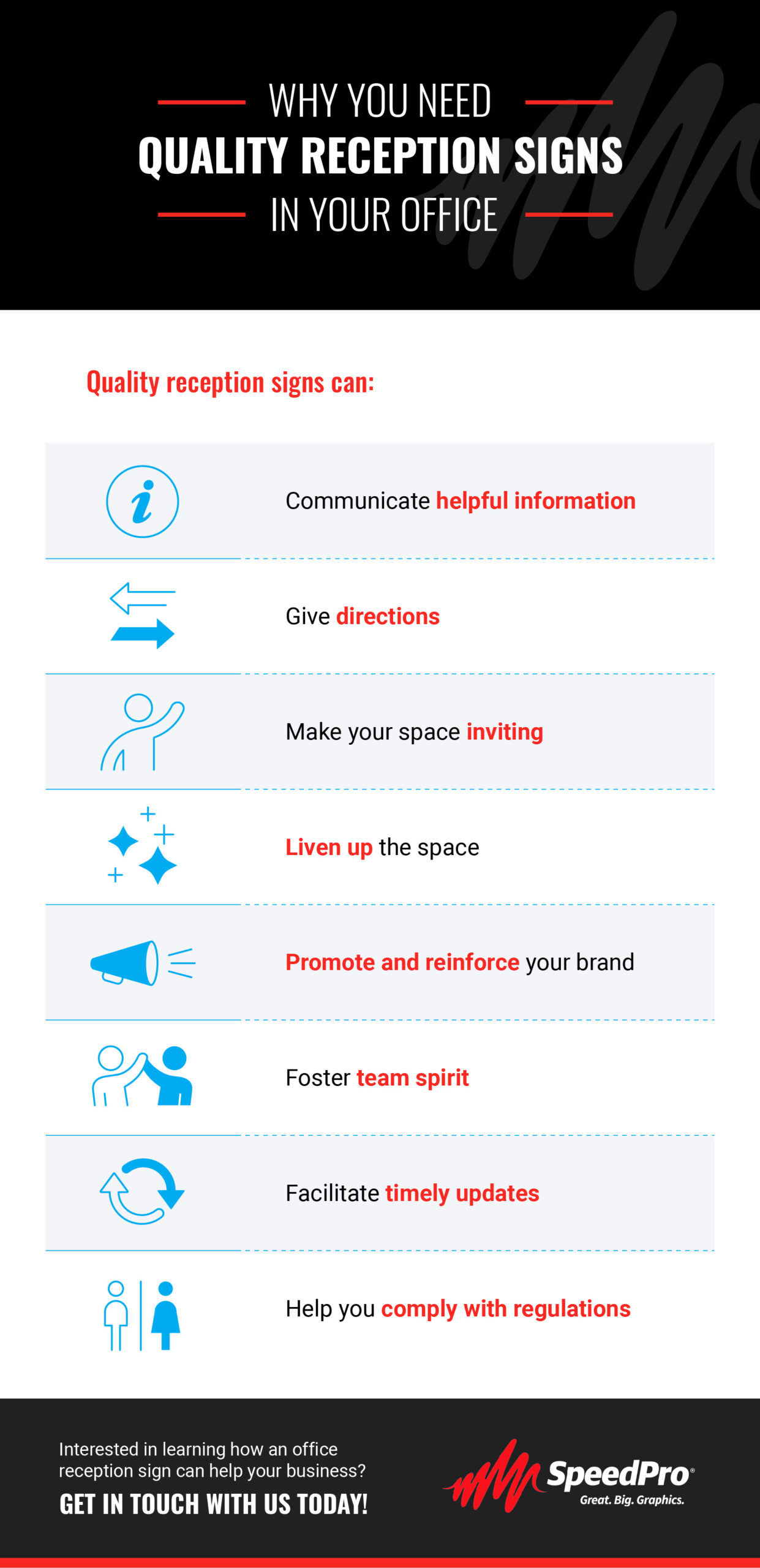Why You Need Quality Reception Signs in Your Office [Infographic]