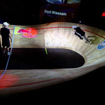 Red Bull sponsored bike ramp