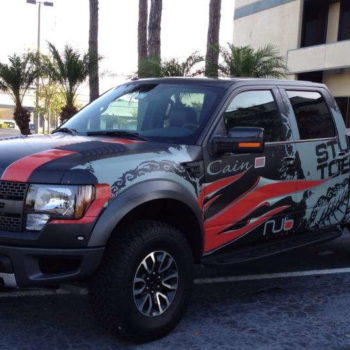 APEX trailer wrap from the side