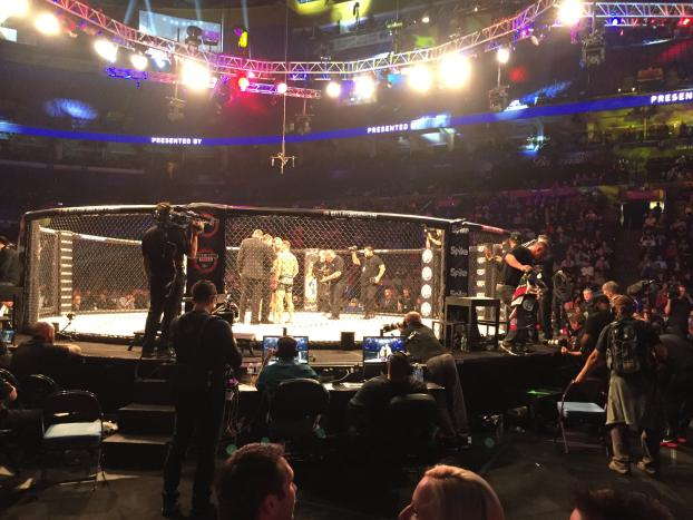 UFC ring before a fight