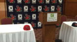 Johnson City TN Holiday Inn backdrop for a press conference