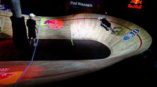 Bike ramp with Red Bull logos on it