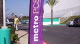 Metro PCS purple flag banner