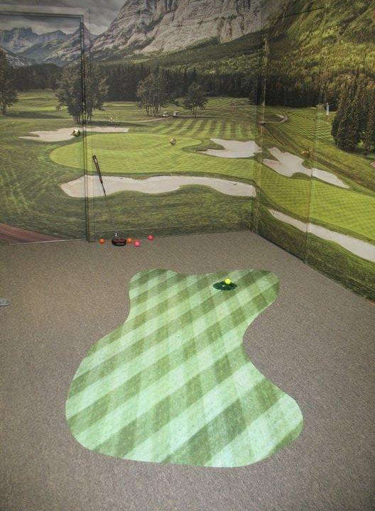 Golf course wall and floor graphics