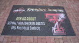 SpeedProw Imaging ask about asphalt and concrete decals floor graphic
