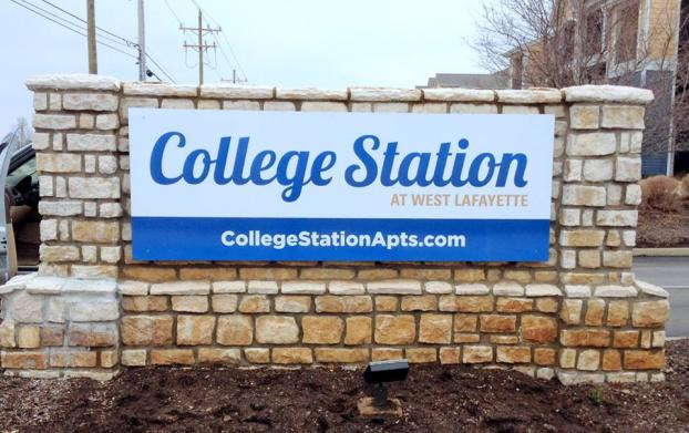 College Station At West Lafeyette sign