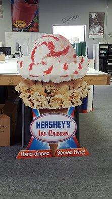 Hershey's Ice Cream point of purchase display