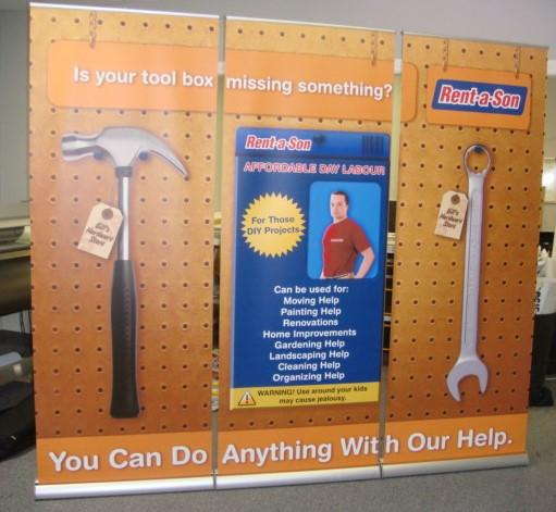 Rent A Son retractable banner