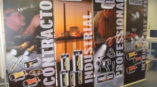 Energizer retractable banners with different construction themes