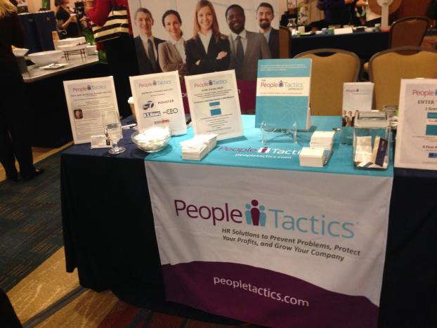 People Tactics table cover and event display