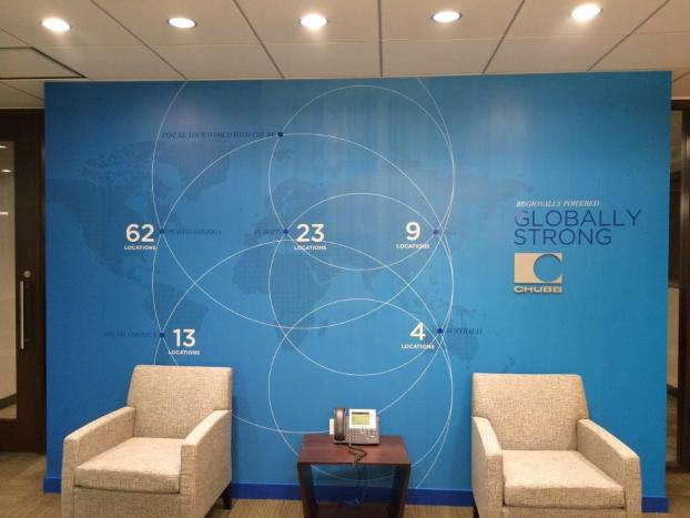 Chubb Globally Strong wall mural