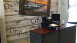 Wall mural with words color design marketing graphics impact