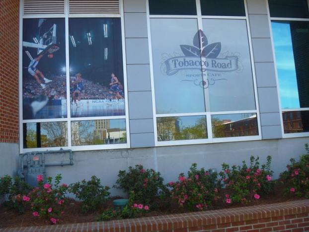 Tobacco Road Sports Cafe window graphics