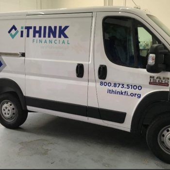 iThink Finanical van wrap