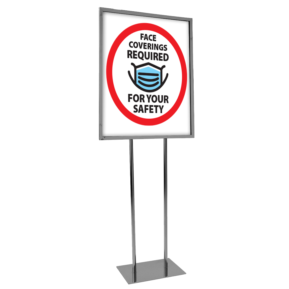 Face coverings required signage